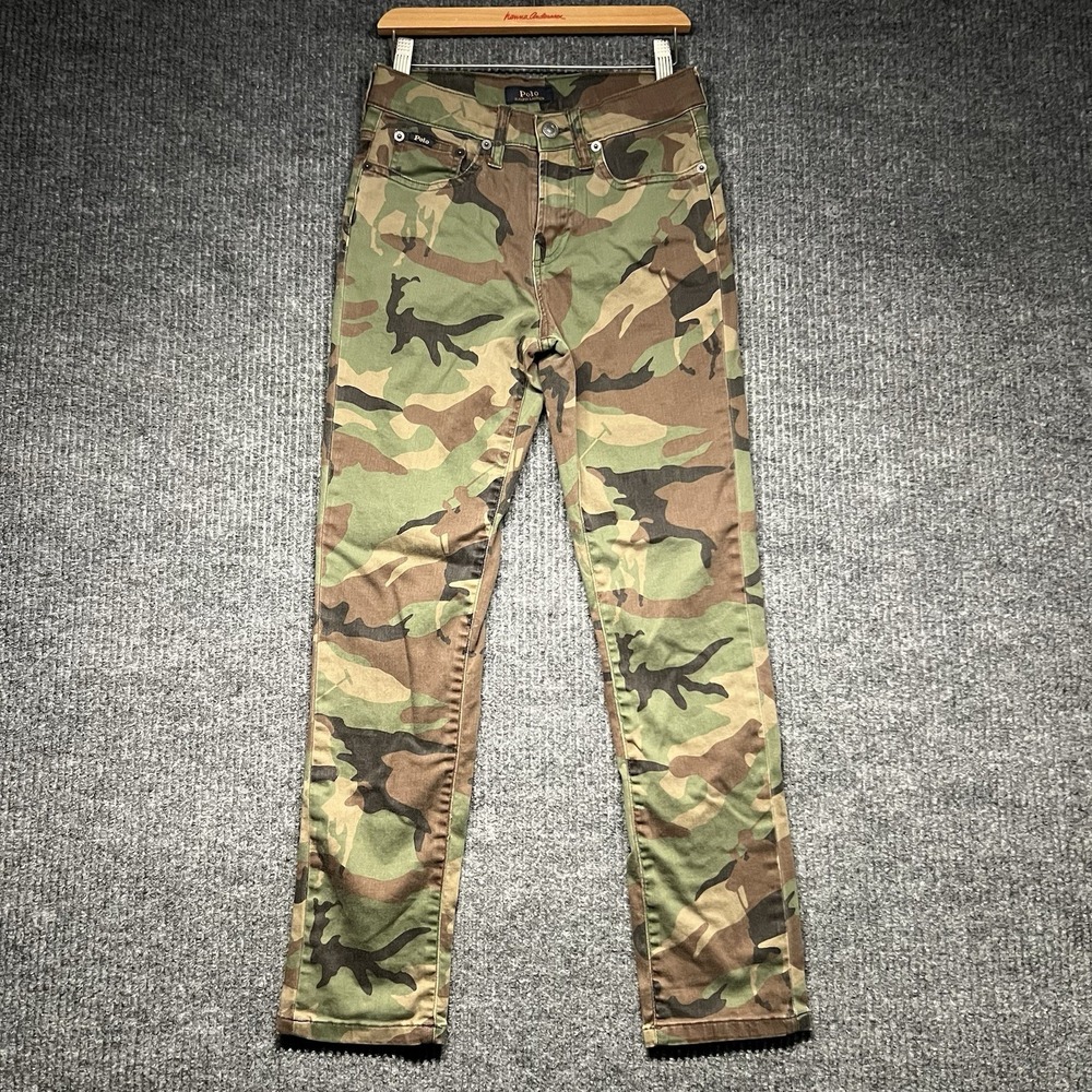 Polo Ralph‎ Lauren Youth The Sullivan Slim Camouflage Pants Size 12